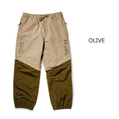 22-23モデル HOWL ハウル スノーボード ウェア パンツ NO WHERE PANT 太め ジョガーパンツ ルーズフィット DWS 撥水加工 グラトリの画像