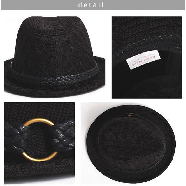 ハット ケーブル編みマニッシュハット/帽子/HAT |  | 03