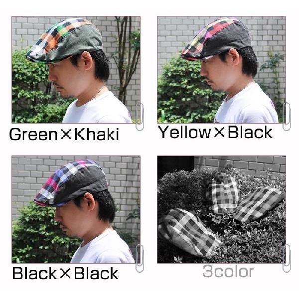 ハンチング/ハット/HAT/キャップ/CAP/イレギュラーチェックサイドツイルハンチング |  | 02