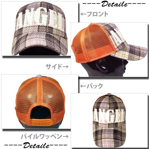 キャップ/CAP/パイルワッペンチェックメッシュCAPキャップ |  | 01