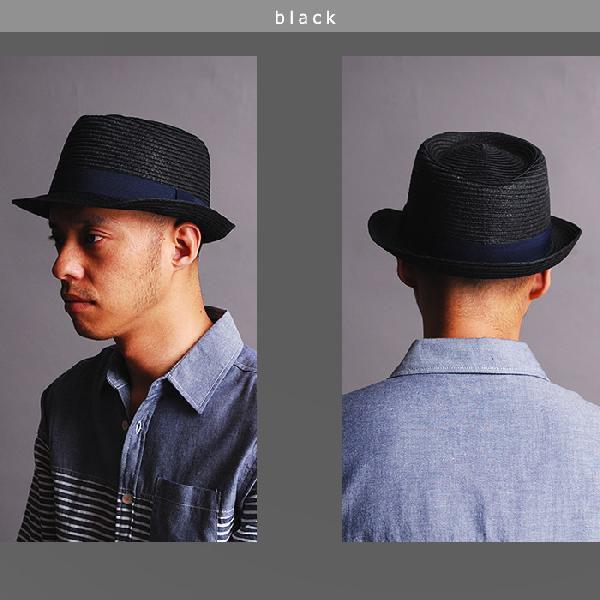 ハット 麦わら/ペーパーブレード中折れストローハット/マニッシュハット |  | 04