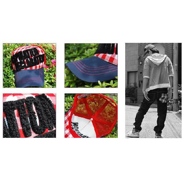 キャップ/CAP/チェック/パイル刺繍ギンガムチェックメッシュキャップ/メンズ/CAP |  | 03