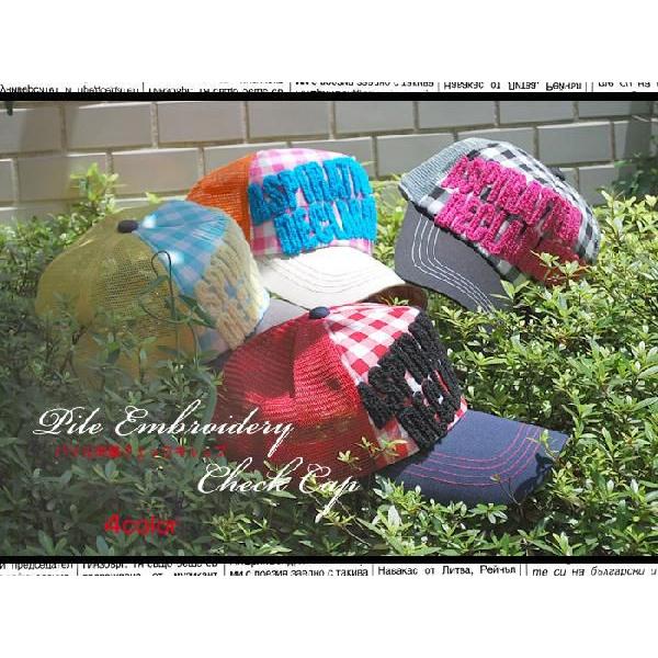 キャップ/CAP/チェック/パイル刺繍ギンガムチェックメッシュキャップ/メンズ/CAP |  | 05