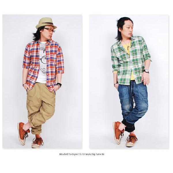 5分袖レギュラーチェックシャツ |  | 05