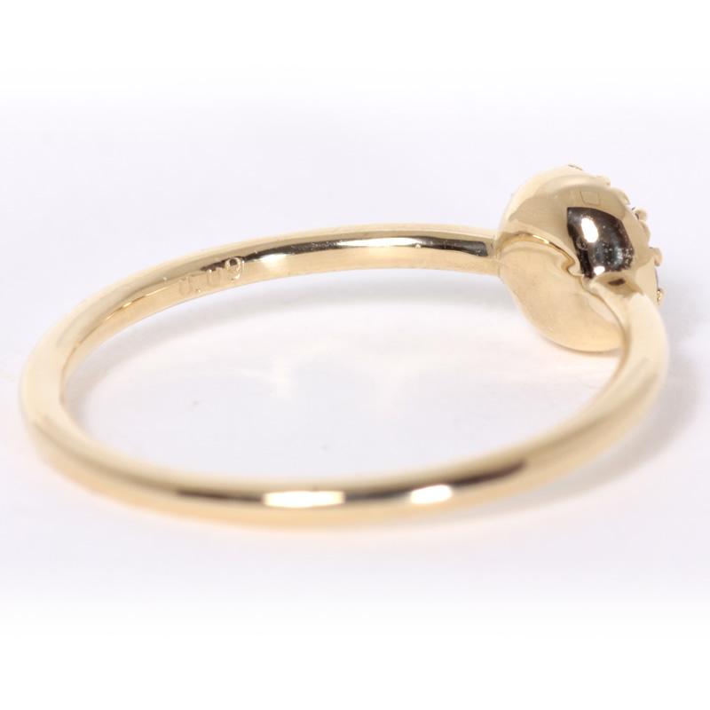 K18　イエローゴールド　ピンクダイヤ×ダイヤモンド リング【Light Pink　0.090ct】の画像