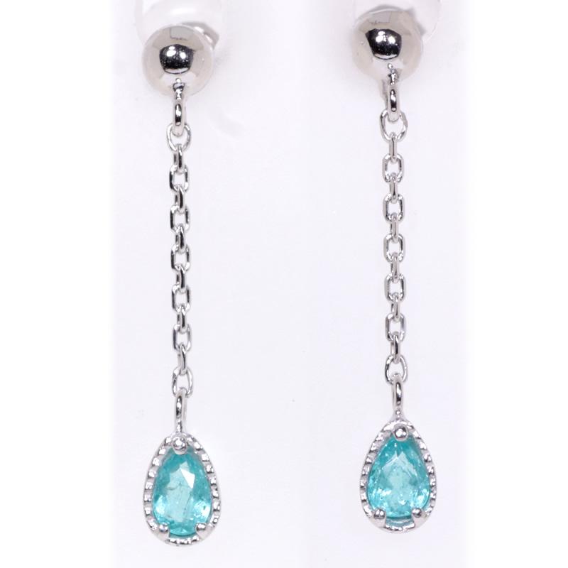 1点モノ商品】 Pt900 プラチナ ペアシェイプパライバトルマリン