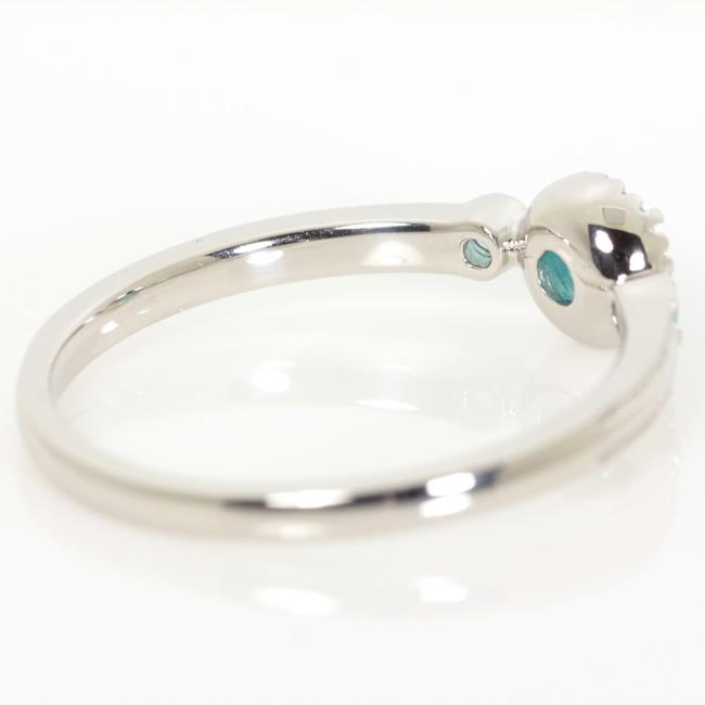 【1点モノ商品】Pt900 プラチナ×パライバトルマリンアンティークリング【Soleil】ソレイユ【0.29ct】の画像