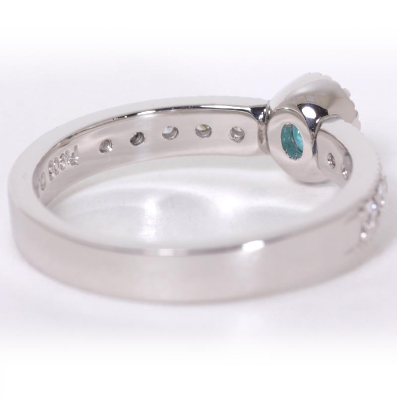 【1点モノ商品】Pt900　プラチナ ダイヤモンドハーフエタニティパライバリング0.28ct |  | 06