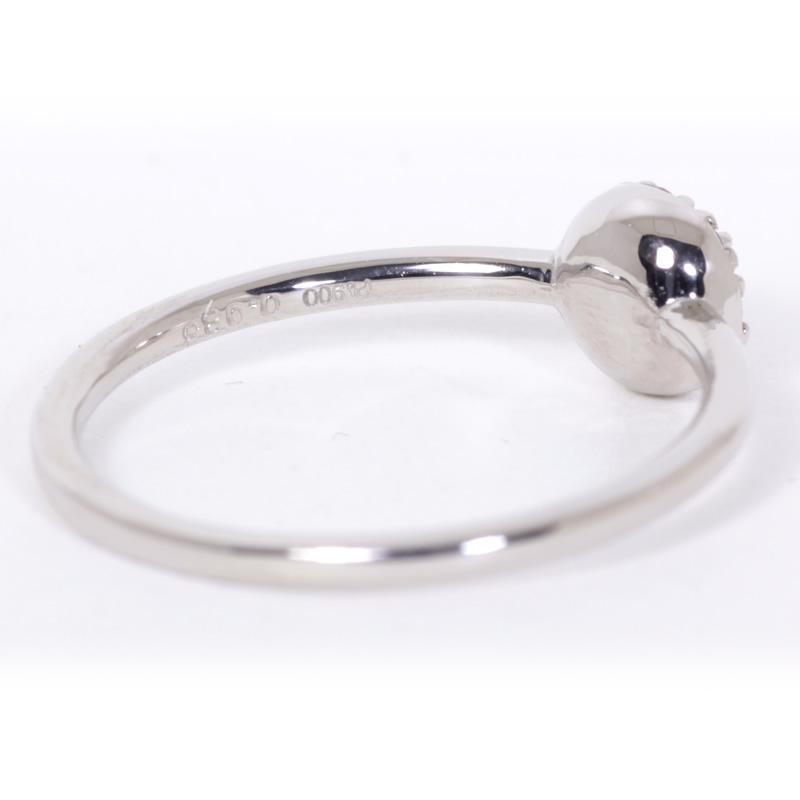 プラチナ Pt900　ピンクダイヤ×ダイヤモンド リング【Fancy Light Pink　0.083ct】の画像