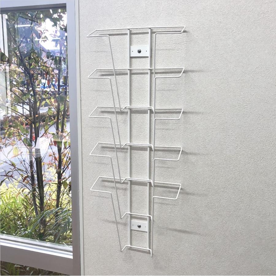 雑誌ラック 5段 壁掛けマガジンラック 壁面収納 本 カタログ