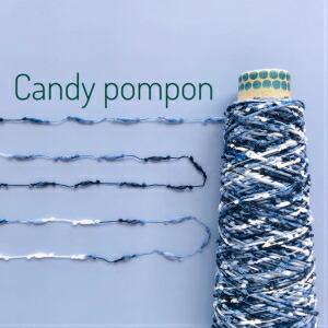 キャンディポンポン５０ｇ Stella ハンドメイド ファンシーヤーン 引き揃え糸 ブルー 絣染 ボンボン糸 Nya108 ハンドメイド素材stella 通販 Yahoo ショッピング