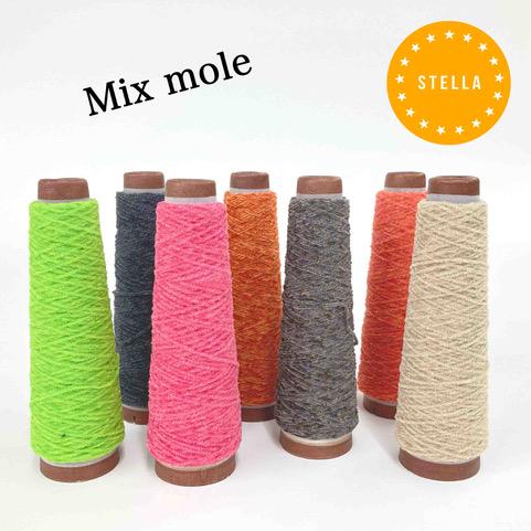 毛糸 ポリエステル 編み物 ミックスモール 20g（約100m） 引き揃え
