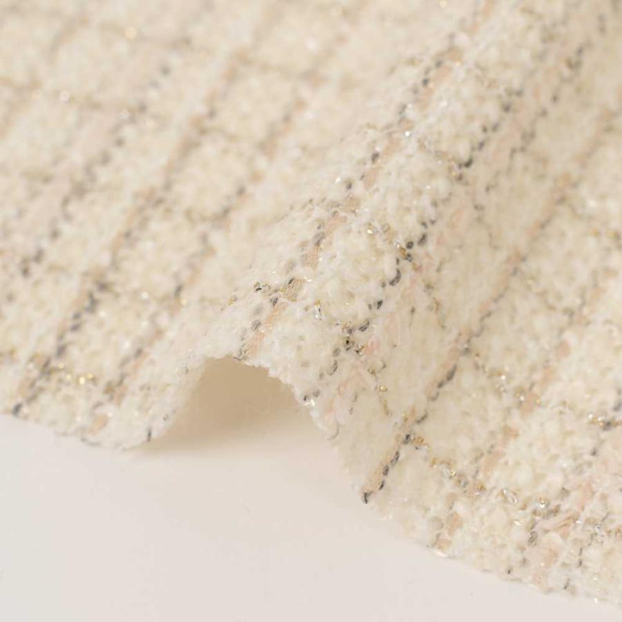 ブロック柄のカラフルメッシュまとめ買い ファンシーヤーン 服地 生地 