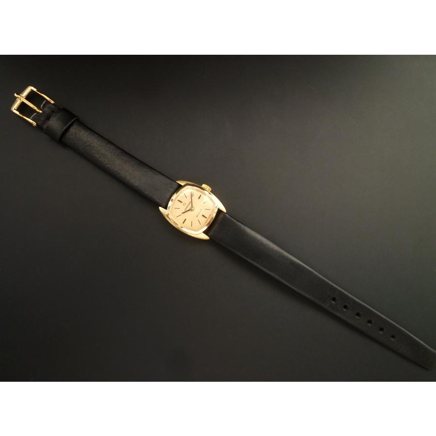 DE VILLE オメガ OMEGA レディース アンティーク 1970年製 18K金無垢