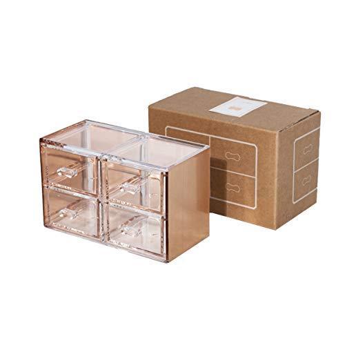 Moosy Life 月光 ピンクゴールド アクリル 小物入れ 引き出し 4段 Ml12 Cjbveltjh9 インテリア雑貨 Www Robotnature Com