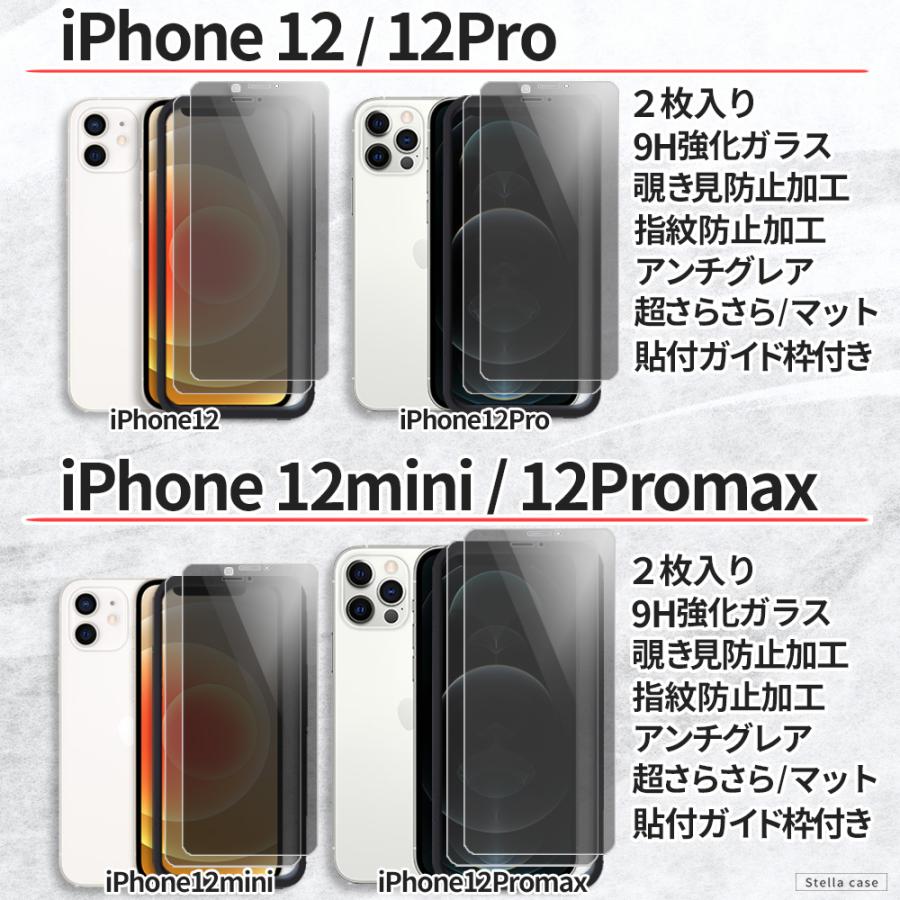 2枚入 iPhone SE3 SE2 SE ガラスフィルム 覗き見防止 さらさら マット