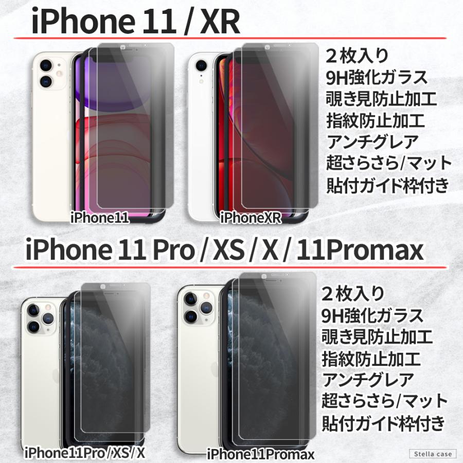 2枚入 iPhone SE3 SE2 SE ガラスフィルム 覗き見防止 さらさら マット