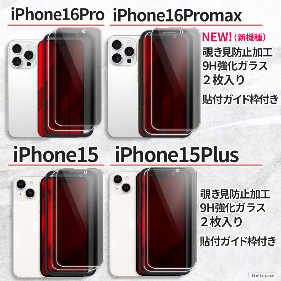 2枚入 ガイド枠付 iPhone SE3 SE2 SE ガラスフィルム 覗き見防止 