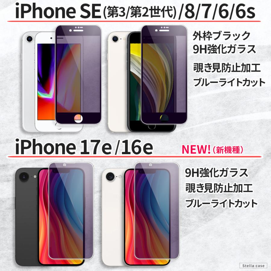 iPhone 保護フィルム 覗き見防止 ブルーライトカット SE SE2 SE3