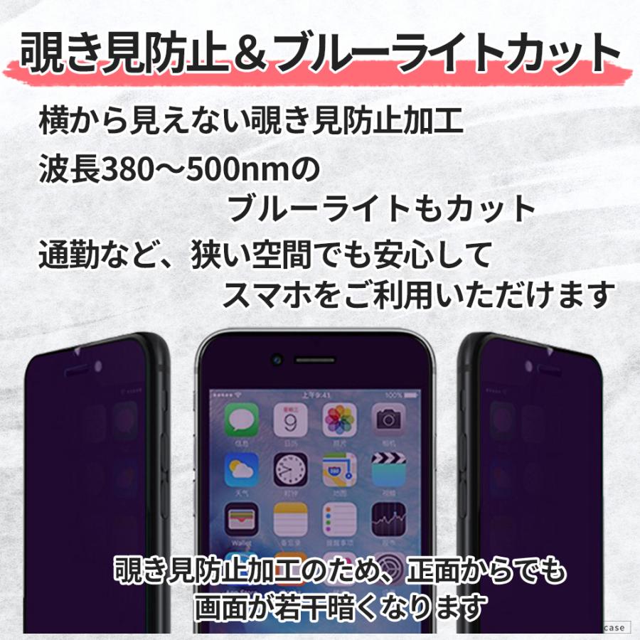 iPhone 保護フィルム 覗き見防止 ブルーライトカット iPhone SE SE2 SE3 フィルム iPhone XS 11 12 13 14 15 16 16e 17 Air Pro mini Plus フィルム アイフォン | ブランド登録なし | 09