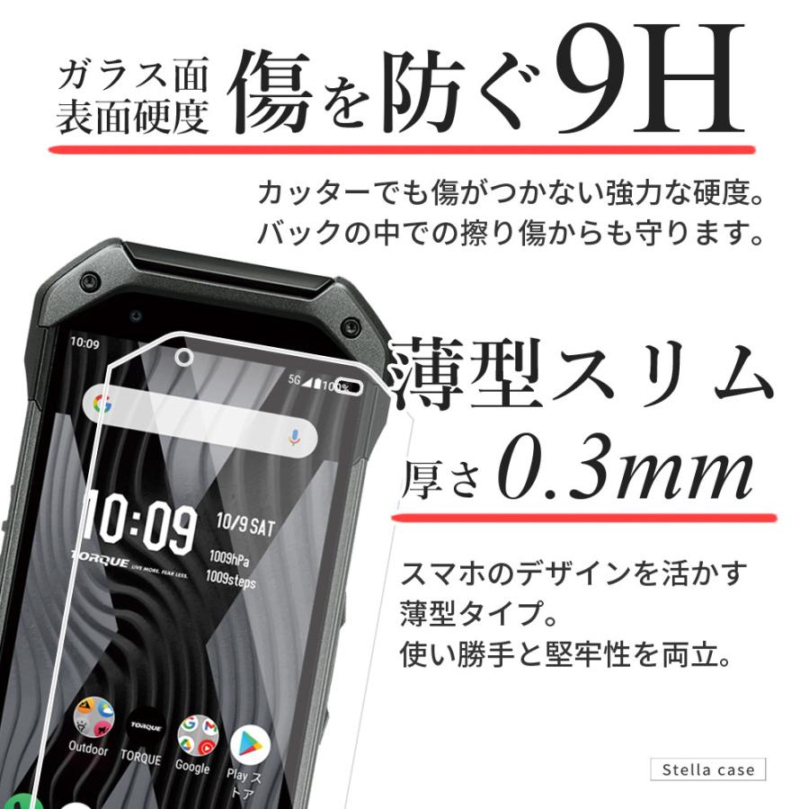 TORQUE 5G KYG01 京セラ トルク ガラスフィルム 30日間交換保証 torque-gl01 | au | 02