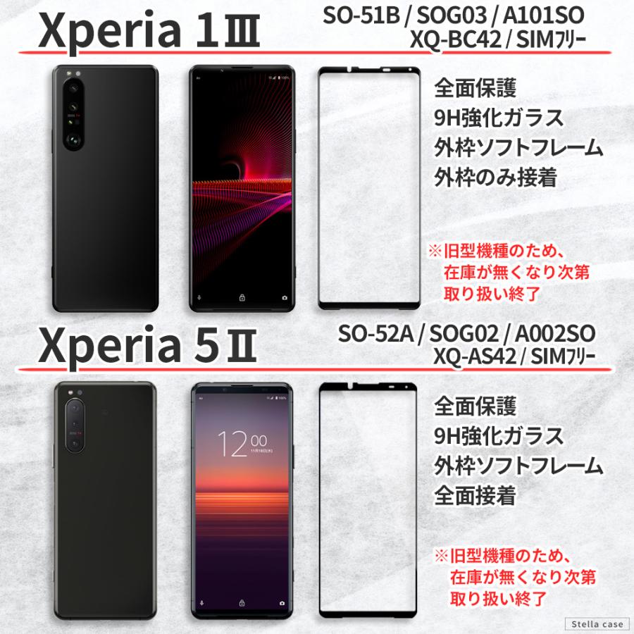 Xperia 10V 1VI 10VI ガラスフィルム 5IV 10IV フィルム 1IV 5III 10II 