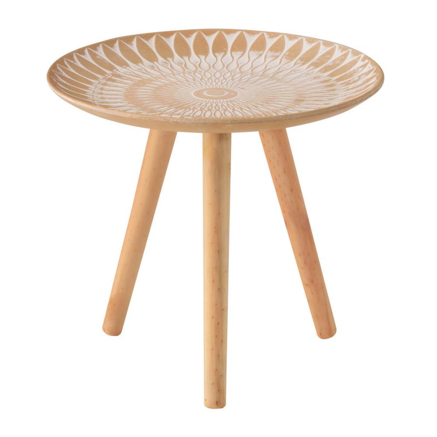 ミニテーブル サイドテーブル トレーテーブル おしゃれ モロッコ風 北欧 Mサイズ 円形 小物置き ディスプレイ台 テーブル |  | 14