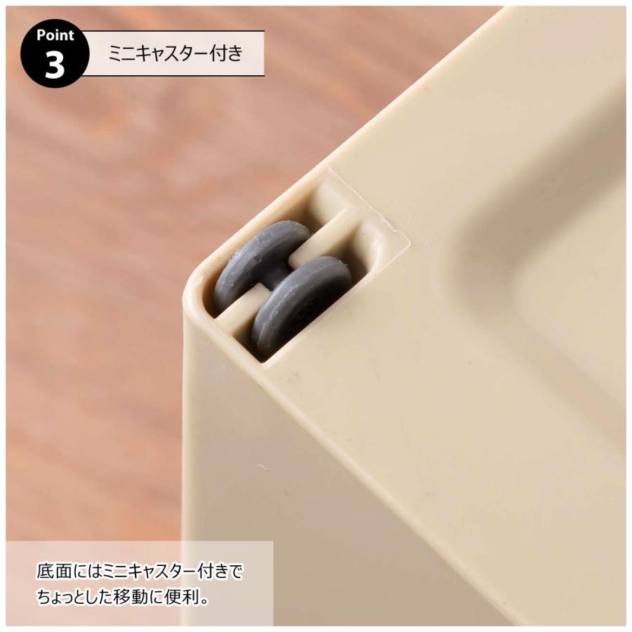 ゴミ箱 ダストボックス 20L ごみ箱 おしゃれ インテリア シンプル 連結 フラップ式 隠しキャスター ポリプロピレン パッキン付き 袋止め付き 北欧 分別 スリム |  | 07