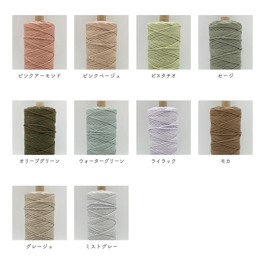 Stella Sea Fibers】2mm ピスタチオ 200m 約250g 1本撚り Stella Sea Fibers】2mm ピスタチオ 200m 約250g 1本撚り