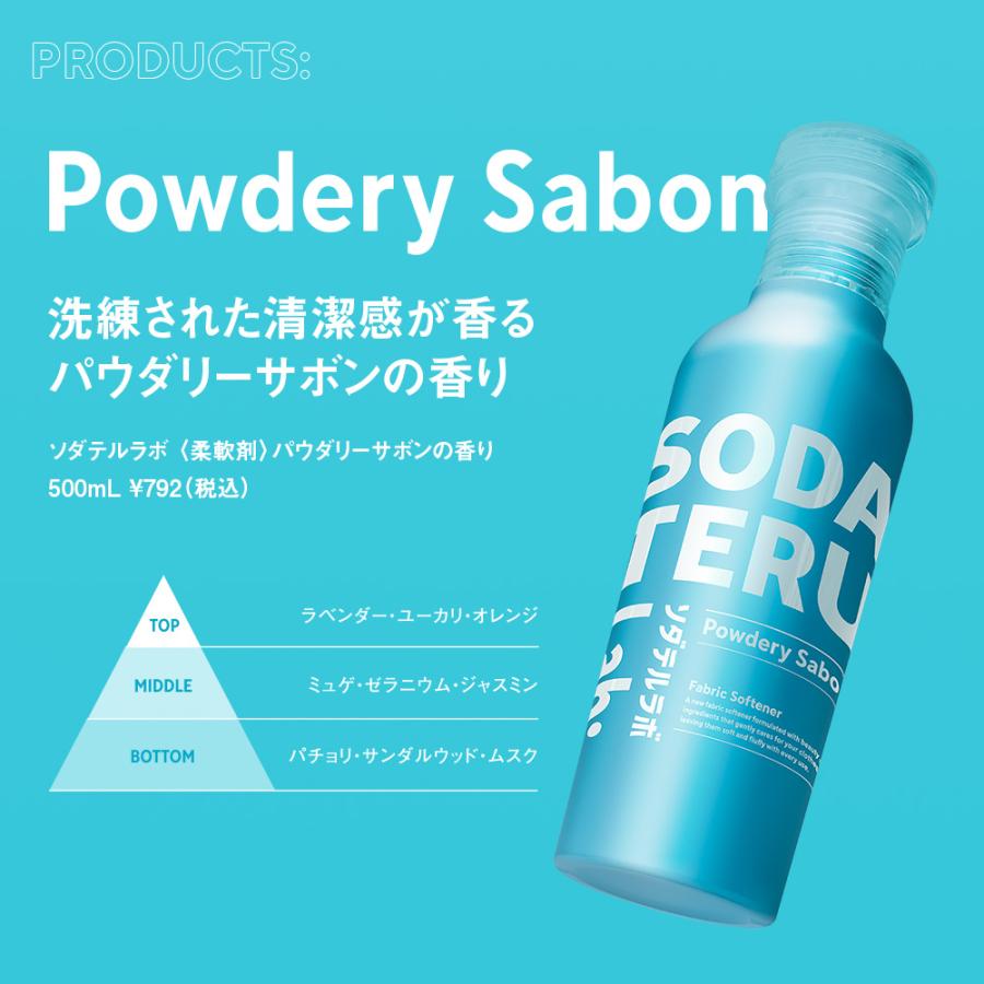 柔軟剤 ボトル 詰め替え セット SODATERU Lab： ソダテルラボ サボン