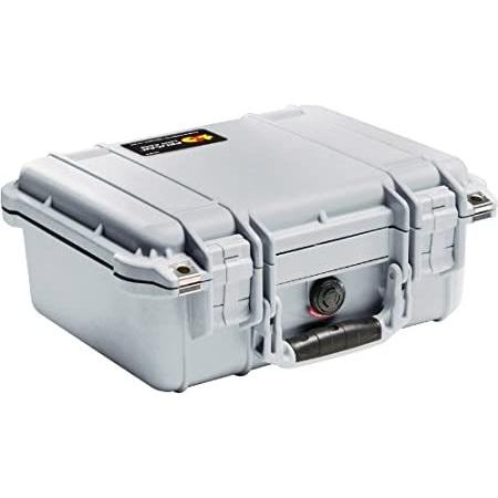 輝い Pelican 1400 Camera Case With Foam (Silver) カメラケース