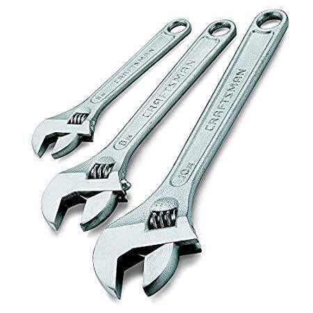 Craftsman 9-44664 Adjustable Wrench Set， 3 Piece