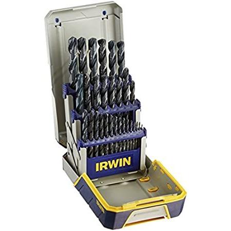 IRWIN Tools 3018004 Black Oxide Metal Index Drill Bit Set, 29pc Pro Case