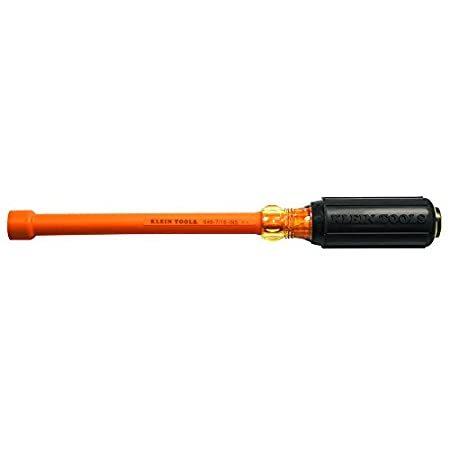 Klein Tools 646-7/16-INS Insulated Nut Driver， 7/16-Inch， 6-Inch Hollow Sha