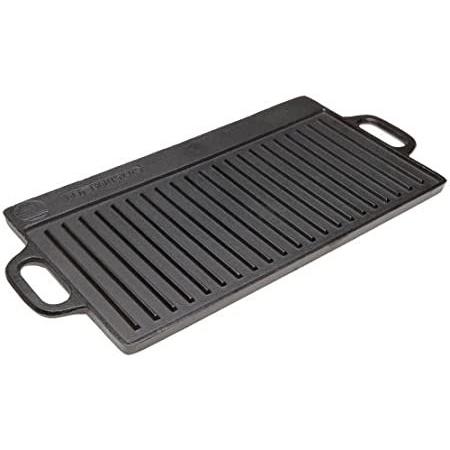 Old Mountain Pre Seasoned 10119 Two Burner Reversible Grill Griddle, 20 Inc