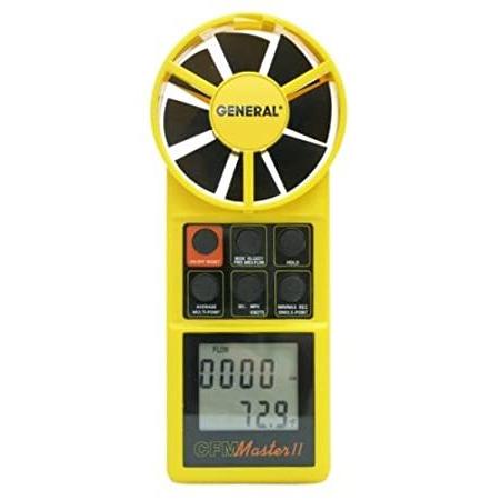General Tools DCFM8906 Digital Air Flow Meter with CFM Display
