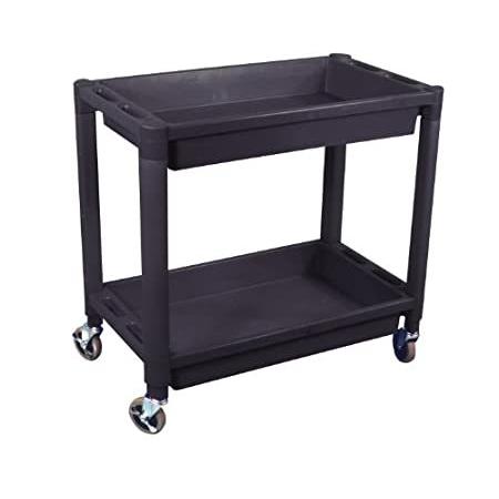 【送料無料/即納】  8330 Astro Heavy Color Black Cart, Utility Shelf 2 Plastic Duty その他道具、工具