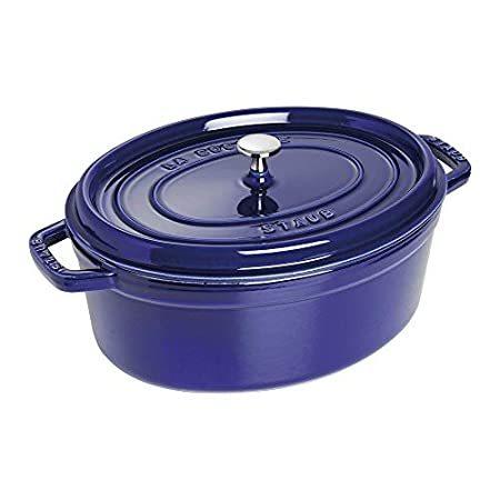 Staub Oval Cocotte Oven, quart, Dark Blue
