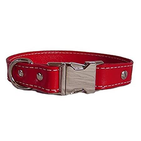 Auburn Leathercrafters 首輪 犬 SENECA COLLAR 太さ:2.5cm×長さ:50.8cm レッド
