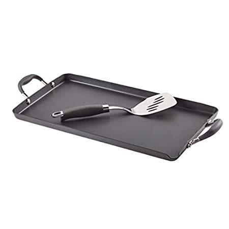 Anolon Advanced Hard Anodized Nonstick 18-Inch by 10-Inch Double Burner Gri