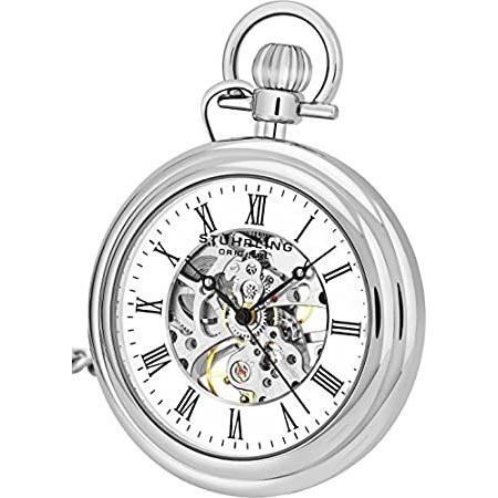 ヴィンテージ メカニカル ポケットウォッチ・懐中時計 アンティーク クラシック ステンレススチール 6053.33113 Stuhrling Orig