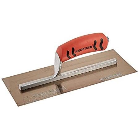 Kraft Tool PL457PF Golden Stainless Steel Plaster Trowel with ProForm Handl Kraft Tool Co- 3-1⁄8\" x 1⁄2\" Stainless Steel Outside Corner Trowel