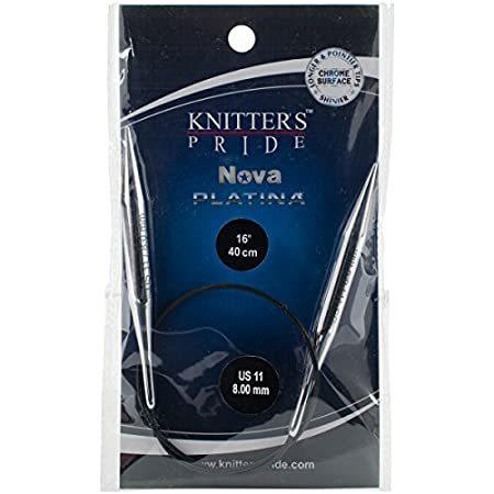 買得 Platina Nova Pride Knitter's Fixed Needles Knitting (40cm) 16-inch Circular その他DIY、業務、産業用品