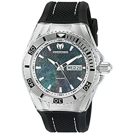 TechnoMarineメンズtm-115212クルーズモノグラムアナログディスプレイスイスクォーツブラックウォッチ