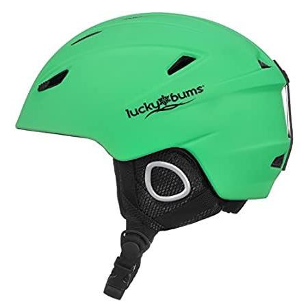 （お得な特別割引価格） Lucky Small Green, helmet, snow series powder Bums ヘルメット