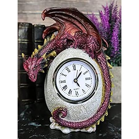売れ済特価 のエブロスレッドエンバードラゴン保護卵置時計置物7 背の高い神話ファンタジードラゴンエッグクロック Store B01djnqcf6 Stella その他インテリア雑貨 小物 店のエブロスレッドエンバードラゴン保護卵置時計置物7 背の高い神話ファンタジードラゴンエッグ