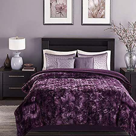 Chanasya Super Soft Fuzzy Faux Fur Queen Bed Blankets - Fluffy Plush Lightw