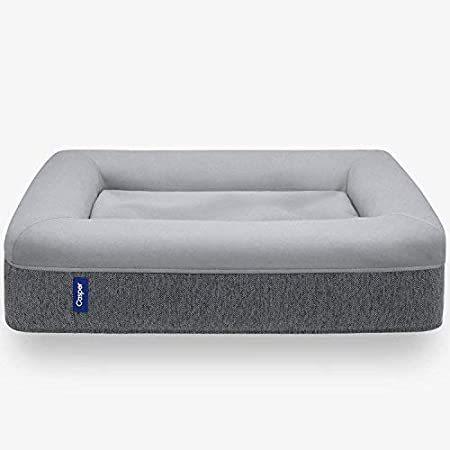 Casper Dog Bed, Plush Memory Foam, Large, Gray