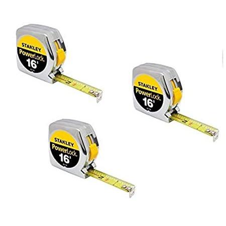 Stanley Tools 33-116 16ft. Powerlock Tape Rule (3-Pack) 141［並行輸入］