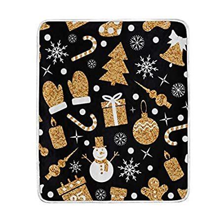 Moyyo Golden Christmas Tree Theme Tree Snowman Stella Socks Store Throw B0116qwz Super Soft 店 Cr
